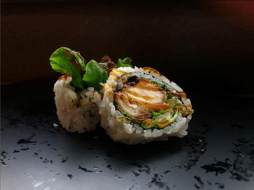 A sushi dish in Winnipeg's Sushi Cushi restaurant