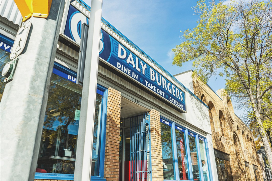 Daly Burgers - One of the best burgers in Winnipeg, in the heart of Corydon Ave.