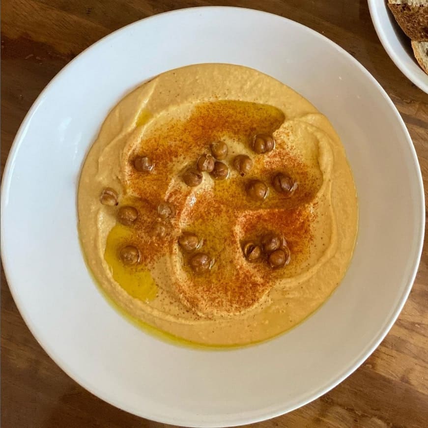 Roasted Butternut Squash Hummus dish from Amsterdam Tea Room and Bar in Winnipeg