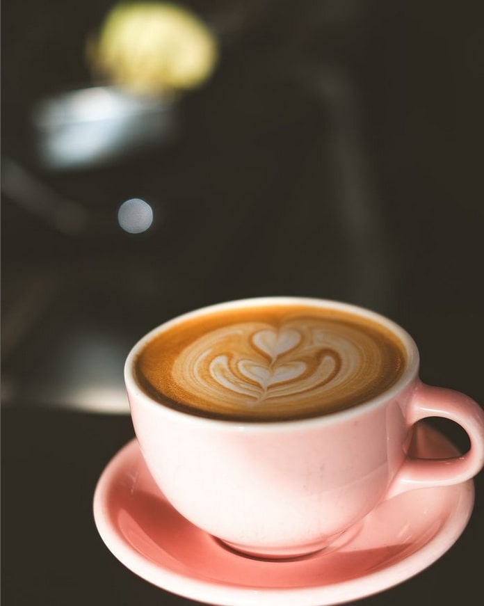 A photo of a cup of cappuccino in Thom Bargen Coffee Roasters, Winnipeg